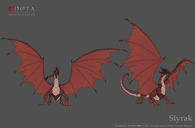 6_limbs amber_eyes arm_spikes back_spikes barbel_(anatomy) black_sclera brown_claws brown_horn chin_horn chin_spikes claws copyright_symbol countershade_neck countershade_scales countershade_tail countershade_torso countershading dewclaw exposed_teeth facial_horn facial_spikes feral flesh_whiskers grey_background head_horn horn knee_spikes leg_spikes logo male male_feral membrane_(anatomy) membranous_wings multi_horn multiple_angles notched_wings open_mouth pupils quadruped red_body red_scales red_wings scales simple_background slim_feral slim_male slit_pupils snout solo spikes spikes_(anatomy) spread_wings standing symbol tail tapering_tail text tongue_showing wing_claws wings unknown_artist dota dota_dragon's_blood mythology netflix valve valve_corporation slyrak deity dragon eldwurm_(dragon's_blood) mythological_creature mythological_scalie scalie 2021 3d_(artwork) absurd_res cel_shading character_name concept_art copyright_name digital_media_(artwork) english_description english_text full-length_portrait hi_res official_art portrait shaded