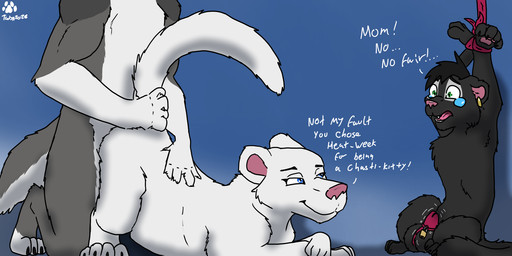 anthro anthro_on_feral anthro_penetrating anthro_penetrating_feral balls bdsm bestiality bondage bound chastity_cage chastity_device cuckold duo female feral feral_penetrated forced genitals infidelity male male/female penetration sex smile talynwolf_(artist) the_shadow_of_light vtuber shads talynwolf zuri_(the-shadow-of-light) canid canine canis felid mammal pantherine wolf 2:1 hi_res incest_(lore) indirect_incest_(lore) mother_(lore) mother_and_child_(lore) mother_and_son_(lore) parent_(lore) parent_and_child_(lore) parent_and_son_(lore) son_(lore)