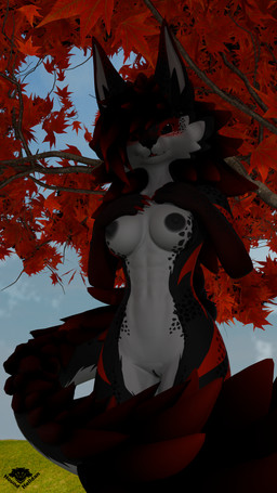 abs anthro areola biped black_areola black_nipples blush breasts butt detailed_background eyeliner female freckled_arms freckled_breasts freckled_butt freckled_chest freckled_face freckled_legs freckled_shoulders freckled_thighs freckles front_view genitals highlights_(coloring) makeup markings medium_breasts nipples red_eyeliner red_eyes red_highlights smile solo standing tail vulva hound_helldan mythology jessika_(hound_helldan) canid canid_demon canine demon hellhound hybrid mammal mythological_canine mythological_creature novabeast 3d_(artwork) 4k 9:16 absurd_res blender_(artwork) digital_media_(artwork) hi_res watermark widescreen