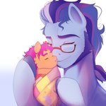 baby bedding blanket daww duo eyewear female glasses hug male young aztrial hasbro mlp_g5 my_little_pony argyle_starshine_(mlp) sunny_starscout_(mlp) earth_pony equid equine horse mammal pony 1:1 hi_res daughter_(lore) father_(lore) father_and_child_(lore) father_and_daughter_(lore) parent_(lore) parent_and_child_(lore) parent_and_daughter_(lore)