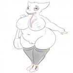 1:1 anthro anthrofied areola bag belly big_breasts big_butt biped breasts butt clothed clothing female footwear fur generation_1_pokemon gengar genitals ghost half-closed_eyes head_tuft hi_res high_heels huge_breasts jewelry legwear looking_at_viewer monochrome mostly_nude narrowed_eyes navel nintendo nipples obese obese_anthro obese_female overweight overweight_anthro overweight_female panties partially_clothed pokemon pokemon_(species) posexe purple_body purple_skin purse pussy red_eyes ring shoes simple_background smile solo spirit stockings teeth thick_thighs tuft underwear underwear_in_mouth white_background wide_hips