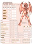 anthro barefoot biped brown_eyes butt character_sheet_(rpg) claws feet female hair horn long_hair looking_at_viewer looking_back membrane_(anatomy) membranous_wings nude role-playing_game scales solo standing tail tan_body tan_hair tan_scales text wings ollie_canal dungeons_and_dragons hasbro mythology wizards_of_the_coast dragon mythological_creature mythological_scalie scalie english_text model_sheet shaded soft_shading