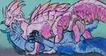 anal anal_penetration anus blue_body blue_fur blue_scales bodily_fluids cum cum_in_ass cum_inside cum_on_penis duo feral feral_on_feral feral_penetrated feral_penetrating feral_penetrating_feral fur genital_fluids genitals lying male male/male male_on_bottom male_on_top male_penetrated male_penetrating male_penetrating_male mutual_anal mutual_anal_penetration mutual_penetration mutual_penile mutual_penile_penetration mutual_penis_in_ass on_back on_bottom on_top ouroboros_position penetration penile penile_penetration penis penis_in_ass pink_body pink_fur pink_scales scales sex simple_background tail tapering_penis teavern capcom monster_hunter leviathan_(mh) mizutsune 2021