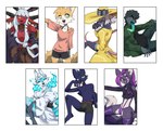 anthro barefoot biped blue_body blue_fur countershade_fur countershading feet female fur grey_body grey_fur group looking_at_viewer male plantigrade purple_body purple_fur slim_anthro slim_female slim_male standing toes white_body white_countershading yellow_body yellow_fur nulia alkali_(nanokindred) nifram_logan rolo_(rolo_stuff) yuurei-chan canid canine canis demon demon_humanoid domestic_cat felid feline felis humanoid mammal murid murine rat rodent wolf 2024 absurd_res hi_res