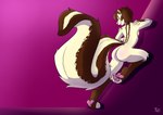 big_tail brown_hair butt femboy hair male pawpads paws pink_nose solo tail frost_draw tiramisu_skunk mammal mephitid skunk absurd_res hi_res