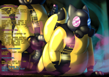ambiguous_gender anthro aphrodisiac aphrodisiac_gas aphrodisiac_mask bad_end begging bodysuit brainwashing clothed clothing dialogue drone dronification duo gas gas_mask glistening hazmat inflatable inflation latex latex_clothing latex_skinsuit mask mind_control skinsuit text tight_clothing sexotheque cyric mammal 2020 digital_drawing_(artwork) digital_media_(artwork) english_text hi_res
