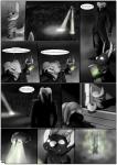 ambiguous_gender bioluminescence glowing male text weapon evilbunnyking disney lilo_and_stitch chance_(experiment) fan_character petresko_(character) tsuki_akurei alien experiment_(lilo_and_stitch) seyloid absurd_res comic english_text greyscale hi_res monochrome