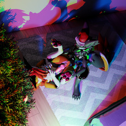 anal anal_penetration animal_genitalia animal_penis anthro armor balls biped black_hand black_hands body_hair breastplate c.a.m. canine_genitalia canine_penis chest_fur chest_hair chest_tuft christmas_clothing christmas_headwear christmas_tree clothing cybernetic_arm cybernetic_limb cybernetics digitigrade duo erection fingers fluffy fluffy_ears fluffy_hair fluffy_neck_fur fluffy_tail fur genitals glowing glowing_body glowing_eyes green_body green_eyes grey_body grey_fur grey_hair hair hat headgear headwear holidays inside knot knotted_penis machine male male/male male_penetrated male_penetrating male_penetrating_male metal metallic_body military multicolored_body multicolored_fur multicolored_hair neck_tuft nude on_ground orange_body paws penetration penile penis plant prosthetic prosthetic_arm prosthetic_limb protogen_armor protogen_face protogen_visor protogenized robotic robotic_arm robotic_hand robotic_limb santa_hat screen screen_face sex smile soldier special_forces tail tail_coil tail_tuft tree tuft warrior white_body white_fur vibincane9 christmas mythology cane9 yuri_chacal canid canine canis jackal mammal mythological_creature novabeast protogen 16:9 2025 3d_(artwork) blender_(artwork) colored digital_media_(artwork) hi_res widescreen