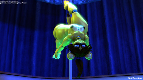 big_butt blue_curtains blue_eyes blue_light breasts brown_hair brown_nipples brown_penis butt curtains dancing eyeshadow genitals hair leg_down long_penis looking_at_viewer machine makeup male metalic nipples penis pole ponytail raised_leg small_breasts smile smiling_at_viewer solo spread_legs spreading stripper_pole text thick_thighs upside_down wide_hips yellow_body 5naptrap mishuyuu_(modeler) five_nights_at_freddy's patreon scottgames fredbear_(fnaf) animal_humanoid animatronic bear humanoid mammal mammal_humanoid robot robot_humanoid ursid_humanoid 16:9 3d_(artwork) digital_media_(artwork) english_text hi_res source_filmmaker_(artwork) url widescreen