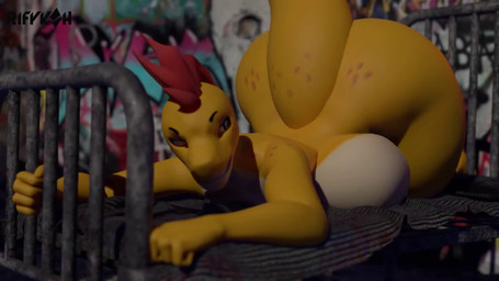3d_background ambiguous_gender ambiguous_prey anthro anthro_pred bed bed_sheet bedding belly belly_squish big_belly big_butt butt butt_from_the_front digestion digestion_noises freckled_butt freckled_tail freckles furniture hair huge_butt looking_at_viewer lying lying_on_bed male male_anthro male_pred mohawk multicolored_body multicolored_scales nude nude_anthro nude_male on_bed on_front one_eye_closed orange_body orange_scales scales short_hair smile solo squish tail vore rifykoh draven_(rifykoh) lizard reptile scalie 16:9 3d_(artwork) 3d_animation animated digital_media_(artwork) hi_res high_framerate mixed_media short_playtime sound video widescreen