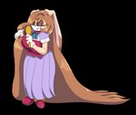 anthro big_breasts breasts female hair huge_breasts long_hair solo rougethedaisy sega sonic_the_hedgehog_(series) vanilla_the_rabbit animal_humanoid humanoid lagomorph lagomorph_humanoid leporid_humanoid mammal mammal_humanoid rabbit_humanoid absurd_res alpha_channel hi_res