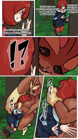 anthro between_breasts breast_smother breasts crazy_eyes dialogue dominant dominant_anthro dominant_female duo female female/female forced forest group head_between_breasts insane interrobang interspecies plant pokephilia rape_face smothering speech_bubble surprised text tree wuwutim nintendo pokemon arezu_(pokemon) alpha_pokemon generation_4_pokemon human lopunny mammal pokemon_(species) 4k 9:16 absurd_res comic english_text hi_res translation_request
