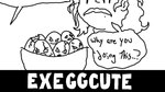 16:9 2020 4chan ambiguous_gender angry black_and_white bowl container cracks dialogue digital_drawing_(artwork) digital_media_(artwork) egg_creature ellipsis english_text ergomancy exeggcute female feral force_feeding forced generation_1_pokemon group hair hi_res human mammal meme monochrome nintendo open_mouth pokemon pokemon_(species) question_mark questioning_ellipsis sad simple_background species_name speech_bubble text wavy_mouth white_background white_text widescreen you_have_to_eat_all_the_eggs