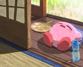 ambiguous_gender bodily_fluids corridor day door earless eyes_closed feet hand_on_ground home inside light lying lying_on_ground noseless not_furry on_ground open_mouth pink_body red_feet rosy_cheeks shadow solo sunlight sweat tired tired_eyes water ara_love_kirby kirby_(series) nintendo kirby alien waddling_head 2024 5:4 clip_studio_paint_(artwork) colored digital_drawing_(artwork) digital_media_(artwork) digital_painting_(artwork) painting_(artwork)