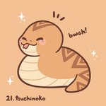 ambiguous_gender blep blush eyes_closed feral forked_tongue smile solo tongue tongue_out cookietanukiart asian_mythology east_asian_mythology japanese_mythology mythology mythological_creature mythological_scalie scalie tsuchinoko yokai 1:1