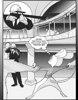 accessory anthro black_tie_(suit) bottomless bottomless_female clothed clothing dust_cloud execution female gun imminent_death male necktie oh_no peril ranged_weapon restrained rifle suit sweater topwear turtleneck weapon chris_fischer chip_'n_dale_rescue_rangers disney chip_(disney) gadget_hackwrench chipmunk ground_squirrel human mammal mouse murid murine rat rodent sciurid hi_res