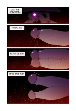 1_eye 2_mouths 2_penises 4_panel_comic anthro dialogue erection fungus genital_growth genital_transformation genitals glans glowing glowing_eyes growth inner_monologue male mitosis multi_genitalia multi_mouth multi_penis mushroom open_mouth penis penis_growth purple_glow sharp_teeth solo splitting spores teeth text thinking t0l0k elemental_creature elemental_humanoid fungi_fauna fungi_humanoid humanoid monster mushroom_humanoid absurd_res comic english_text hi_res multiple_scenes