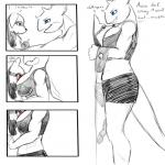 1:1 anthro big_breasts blackbetty blush breast_smother breasts canid canine clothing comic dominant dominant_female english_text female forced generation_1_pokemon generation_4_pokemon hi_res horn imminent_rape larger_female lucario male mammal nidoqueen nintendo open_mouth pokemon pokemon_(species) red_eyes size_difference smaller_male smothering text