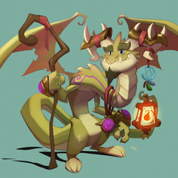 2_horns 3_toes 4_fingers accessory amethyst_(gem) anthro arm_spikes arms_bent blue_eyes bracelet brown_claws cheek_spikes claw_toes claws closed_smile curved_horn dreamcatcher elbow_spikes eyebrows facial_hair facial_spikes feet finger_claws fingers furgonomics gem goatee green_body green_eyebrows green_facial_hair green_goatee green_scales green_spikes green_tail holding_lantern holding_object holding_staff horn horn_accessory jewelry lamp lantern light long_neck male male_anthro markings mature_anthro mature_male membrane_(anatomy) membranous_wings mouth_closed multicolored_body multicolored_scales necklace notched_wings pink_wings purple_markings red_ribbon scales sharp_teeth simple_background slouching smile solo spikes spikes_(anatomy) staff standing tail tan_body tan_claws tan_horn tan_scales tan_tail teal_background teeth thick_eyebrows toes two_tone_tail wings federico_maria_cugliari activision european_mythology mythology spyro_the_dragon fan_character dragon mythological_creature mythological_scalie scalie western_dragon winged_dragon 1:1 2021 absurd_res colored digital_drawing_(artwork) digital_media_(artwork) english_description hi_res lighting shaded signature