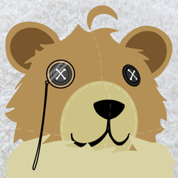 ambiguous_gender anthro brown_body brown_fur eyewear fur monocle plushie solo teddy_bear bear mammal 1:1 hi_res icon