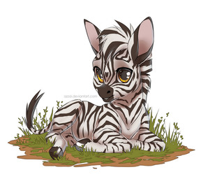 ambiguous_gender black_hair black_hooves black_stripes feral fur grass hair heart_(marking) hooves looking_at_viewer lying markings multicolored_hair on_ground plant short_hair simple_background smile solo striped_body striped_fur striped_markings stripes tail two_tone_hair white_background white_body white_fur white_hair yellow_eyes young young_ambiguous young_feral azzai equid equine mammal zebra 2018 colored digital_drawing_(artwork) digital_media_(artwork) shaded