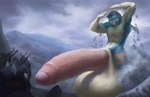 ambiguous_gender anthro balls big_balls big_penis blue_body blue_fur body_size_growth clothing countershading erection foreskin fur genitals group huge_balls huge_penis humanoid_genitalia humanoid_penis hyper hyper_balls hyper_genitalia hyper_penis larger_male macro male mountain partially_retracted_foreskin penis pink_penis size_difference size_transformation smaller_ambiguous solo_focus torn_clothing transformation vein veiny_penis worship spectrumshift geordie_79 canid canine canis mammal wolf 2020