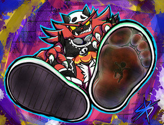 5_toes anthro bodily_fluids breasts butt claws clothing cum cum_on_feet duo extreme_size_difference feet female foot_fetish foot_focus foot_play genital_fluids genitals humanoid_feet inside_clothing inside_shoe insole low-angle_view macro male male/female micro penis plantigrade size_difference smaller_human soles sweat sweaty_feet toe_claws toes trampling trapped_in_clothing trapped_in_footwear trapped_in_shoe underfoot signified-blue nintendo pokemon generation_7_pokemon human incineroar mammal pokemon_(species) absurd_res hi_res