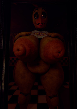 anthro areola barely_visible_genitalia barely_visible_vulva big_breasts breasts butt female fingers genitals huge_breasts looking_at_viewer machine nipples nude solo tongue vulva lil'goober octal_(modeler) five_nights_at_freddy's scottgames chica_(fnaf) animatronic avian bird chicken galliform mammal phasianid robot 2025 3d_(artwork) absurd_res blender_(artwork) digital_media_(artwork) hi_res