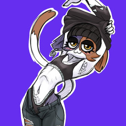 5_fingers anthro armpit_tuft biped black_bra black_claws black_clothing black_eyebrows black_hoodie black_panties black_sports_bra black_sweater black_topwear black_underwear blue_background blue_body blue_bottomwear blue_clothing blue_ears blue_fur blue_jeans blue_pants blush bottomwear bra breasts cheek_tuft claws clothed clothed_anthro clothed_female clothing crotch_tuft denim denim_bottomwear denim_clothing dipstick_tail ear_piercing eyebrows eyelashes facial_tuft female finger_claws fingers fish_hook fish_hook_piercing fur glistening glistening_eyes half-closed_eyes hoodie hook jeans leaning leaning_backward looking_at_viewer markings mouth_closed multicolored_body multicolored_fur narrowed_eyes navel noseless open_jeans orange_body orange_ears orange_fur orange_tail orange_tail_tip outline panties pants piercing pupils ribs simple_background skinny skinny_anthro skinny_female small_breasts solo sports_bra standing sweater tail tail_markings topwear torn_bottomwear torn_clothing torn_jeans torn_pants tuft two_tone_tail underwear undressing white_body white_fur white_outline white_tail yellow_eyes ichduhernz epic_games fortnite meow_skulls calico_cat domestic_cat felid feline felis mammal 2026 hi_res