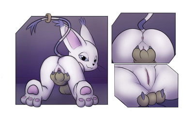 3_fingers 3_toes all_fours anal anal_fingering anal_masturbation anthro anus barefoot biped blockage_(layout) blue_eyes bodily_fluids butt claws clothing cute_fangs ear_tuft fangs feet female fingering fingering_self fingers flat_chested fur genital_fluids genitals gloves half-closed_eyes handwear hindpaw humanoid_genitalia humanoid_vulva looking_at_viewer looking_back markings masturbation mostly_nude multicolored_vulva narrowed_eyes pawpads paws pink_vulva purple_background purple_body purple_fur raised_tail seductive semi-anthro simple_background smile solo striped_markings striped_tail stripes tail tail_markings teeth three_frame_image three_frame_sequence toes tuft two_tone_vulva vaginal vaginal_fingering vaginal_fluids vaginal_masturbation vulva whiskers white_background white_body white_fur kekitopu bandai_namco digimon digimon_(species) felid gatomon mammal digital_media_(artwork) hi_res sequence