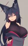 asian_clothing big_breasts black_hair blue_eyes breasts clothed clothing east_asian_clothing female hair huge_breasts inner_ear_fluff japanese_clothing long_hair one_eye_closed open_mouth solo tuft wink sub-res kiri_(sub-res) animal_humanoid canid canid_humanoid canine canine_humanoid fox_humanoid humanoid mammal mammal_humanoid absurd_res hi_res