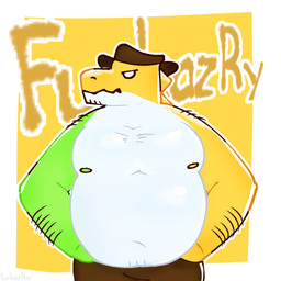 anthro barazoku belly clothed clothing cowboy_hat green_body hat headgear headwear male male/male nipples pecs simple_background slightly_chubby solo standing topless white_body yellow_body furkazry glitch_productions the_amazing_digital_circus gummigoo_(tadc) alligator alligatorid crocodile crocodilian reptile scalie hi_res shaded simple_shading