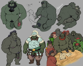 anal anal_penetration armor balls beard belly bodily_fluids circumcised duo erection facial_hair flaccid foreskin genital_fluids genitals green_body group humanoid_genitalia humanoid_hands humanoid_penis male male/male moobs multiple_poses musclegut muscular nipples overweight overweight_male penetration penis pose precum retracted_foreskin solo desertb0ar human humanoid mammal orc 2021 5:4 hi_res multiple_images