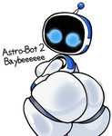 big_butt blue_eyes breasts butt female huge_butt looking_at_viewer looking_back looking_back_at_viewer machine rear_view simple_background solo standing text thick_thighs white_background white_body lewdewott astro_bot_(series) astro_(astro_bot) humanoid robot 2024 digital_drawing_(artwork) digital_media_(artwork) english_text hi_res