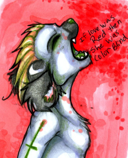 alternative_fashion anthro cross emo female glamfur green_markings inverted_cross markings open_mouth red_background simple_background solo zeriara zeriara_(character) lemur mammal primate strepsirrhine