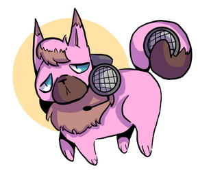 all_fours ambiguous_gender feral pink_body simple_background solo speaker gigilifup nintendo pokemon generation_1_pokemon jigglypuff pokemon_(species) digital_drawing_(artwork) digital_media_(artwork) full-length_portrait portrait