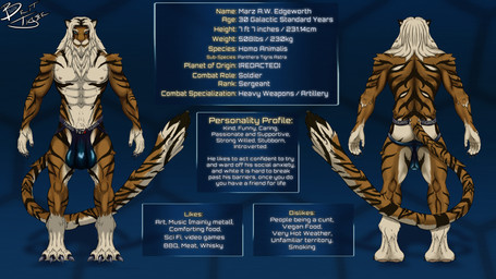 anthro bulge detailed_bulge male solo standing text britannicustigris bioware electronic_arts mass_effect felid mammal pantherine tiger 16:9 english_text hi_res model_sheet widescreen