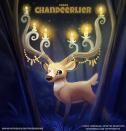 antlers black_body black_eyes black_fur brown_body brown_fur candle feral fire fur grass horn humor looking_at_viewer male night outside plant pun solo tan_body tan_fur text tree visual_pun piper_thibodeau deer mammal digital_media_(artwork) digital_painting_(artwork) english_text painting_(artwork) url