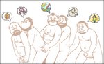 2009 anal anthro archived_source bear beard embrace facial_hair genitals group group_sex hug hugging_from_behind humanoid_genitalia humanoid_hands humanoid_penis male male/male mammal mustard_(artist) penis sex slightly_chubby
