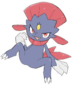 2_tails 3_claws ambiguous_gender claws feral finger_claws grey_body multi_tail open_mouth red_eyes red_tail simple_background solo tail teeth toe_claws yakiniku628 nintendo pokemon generation_4_pokemon pokemon_(species) weavile