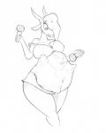 anthro anthro_pred anthro_prey belly big_belly big_breasts body_outline boob_hat breast_imprints breasts clothing duo electronics face_imprint female female_anthro female_pred female_prey imprint licking licking_lips microphone microphone_to_belly midriff navel oral_vore self_lick struggling thick_thighs tongue tongue_out vore wide_hipped_female wide_hips carnivorousvixen disney zootopia gazelle_(zootopia) judy_hopps antelope bovid gazelle grant's_gazelle lagomorph leporid mammal nanger rabbit true_antelope digital_media_(artwork) hi_res monochrome