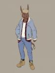 anthro clothing male solo standing rinzy asinus donkey equid equine mammal 2019 3:4 hi_res