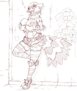 alley alternative_fashion anthro anthrofied areola belt big_breasts bodily_fluids bottomwear bracelet breast_squeeze breast_squish breasts brick_wall clothing crop_top denim denim_bottomwear denim_clothing denim_shorts drooling facial_markings female fluffy fluffy_tail footwear fur graffiti graffiti_on_wall grin hand_on_breast head_markings holding_breast jewelry knee_pads legwear looking_at_viewer markings mask_(marking) midriff neck_tuft pokemorph punk saliva sharp_teeth shirt shoelaces shoelaces_untied shoes shorts smile sneakers solo spiked_bracelet spiked_knee_pads spikes squeezing squish star_(marking) stockings striped_body striped_fur stripes tail teeth thick_thighs thigh_gap topwear torn_clothing torn_shirt torn_topwear tuft under_boob wall_(structure) wide_hips cladz nintendo pokemon galarian_form galarian_zigzagoon generation_8_pokemon mammal pokemon_(species) procyonid regional_form_(pokemon) 2019 absurd_res hi_res monochrome