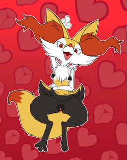 3_fingers animal_genitalia animal_vulva anthro anus areola bird's-eye_view black_areola black_nipples black_vulva breasts canine_genitalia canine_vulva claws cute_fangs digitigrade dipstick_tail facial_tuft fangs feet female female_anthro finger_claws fingers fur genitals grey_body grey_fur high-angle_view inner_ear_fluff iris looking_at_viewer lying markings multicolored_body multicolored_fur nipples nude nude_anthro nude_female on_back open_mouth open_smile outline pattern_background pupils red_eyes red_inner_ear_fluff red_nose red_tail_tip simple_background small_breasts smile smiling_at_viewer snout snout_from_the_front solo tail tail_markings teeth tongue tongue_out tuft vulva white_body white_fur white_outline white_sclera yellow_body yellow_ears yellow_fur yellow_inner_ear yellow_tail ediblecrustables nintendo pokemon braixen generation_6_pokemon pokemon_(species) 2026 absurd_res digital_drawing_(artwork) digital_media_(artwork) flat_colors full-length_portrait hi_res portrait