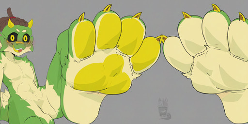 2_horns claws duo duo_focus embarrassed feet foot_fetish foot_focus group horn looking_at_viewer looking_down nude nude_anthro open_mouth open_smile pawpads shy smile spread_legs spreading toe_claws tabascomilk tabasco_(tabascomilk) absurd_res hi_res