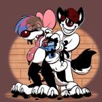 claws cloning duo ink male slightly_chubby tongue toonification toony transformation trevor-fox nova_(americanhedgehog34) trevor-fox_(character) canid canine canis inkblot mammal mouse murid murine rodent wolf 1:1 hi_res