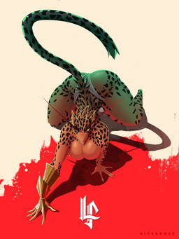 all_fours anthro armor ass_up big_breasts bottomwear breasts butt clothed clothing crawling eyebrows featureless_breasts female gauntlets gloves handwear huge_breasts huge_hips huge_thighs leopard_spots loincloth loincloth_only long_eyebrows raised_tail solo spots tail thick_thighs topless wide_hips hiverdose last_fables lieren_(last_fables) felid leopard mammal pantherine hi_res