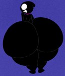 ambiguous_gender anthro big_butt black_body black_eyes bottom_heavy butt huge_butt huge_hips huge_thighs hyper hyper_butt hyper_hips hyper_thighs looking_back nude solo thick_thighs wide_eyed wide_hips cyandrive98 ruby_gloom_(series) scaredy_bat bat mammal absurd_res hi_res