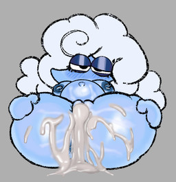 after_sex after_vaginal after_vaginal_penetration anus areola big_breasts black_eyes blue_anus blue_areola blue_blush blue_body blue_breasts blue_butt blue_eyelids blue_inner_labia blue_nipples blue_skin blue_vulva blush blush_lines bodily_fluids breasts butt cloud cloud_hair cum cum_from_vagina cum_in_vagina cum_inflation cum_inside cum_on_butt darkened_eyelids excessive_cum excessive_genital_fluids eyelashes female female_humanoid folded genital_fluids genitals glistening glistening_bodily_fluids glistening_butt glistening_cum glistening_eyelids glistening_genital_fluids glistening_genitalia glistening_vulva grey_background hair half-closed_eyes humanoid_genitalia humanoid_vulva inflation inner_labia narrowed_eyes navel nipples not_furry nude nude_female nude_humanoid simple_background solo vulva white_hair white_sclera smogchelo deltarune undertale_(series) elnina_(deltarune) air_creature air_humanoid cloud_humanoid darkner elemental_creature elemental_humanoid humanoid living_cloud 2025 digital_media_(artwork)