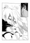 blush comic duo exclamation_point eyes_closed generation_1_pokemon hi_res human interspecies kissing male male/male mammal mattchu_(character) monochrome nintendo pikachu pokemon pokemon_(species) pokephilia white_crest_(artist)